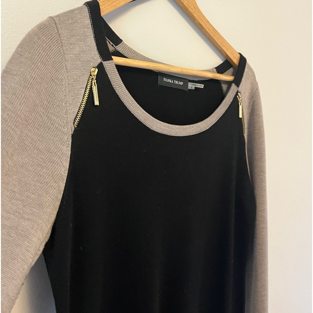 Ivanka Trump Dress in Black and Tan colors